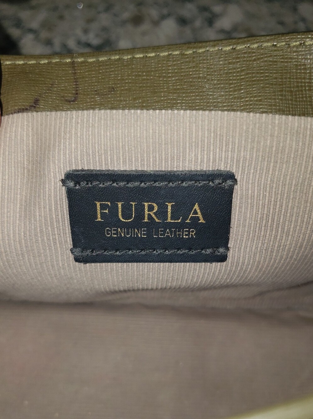 Furla Bella Mini Olive Green Crossbody Bag - Picture 11 of 15